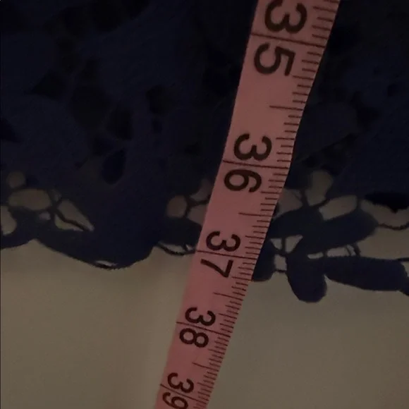 Boden Navy Lace Unique Sleeve Dress 2R - Picture 8 of 8